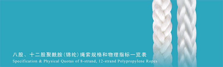 八股、十二股聚酰胺(錦綸)繩索